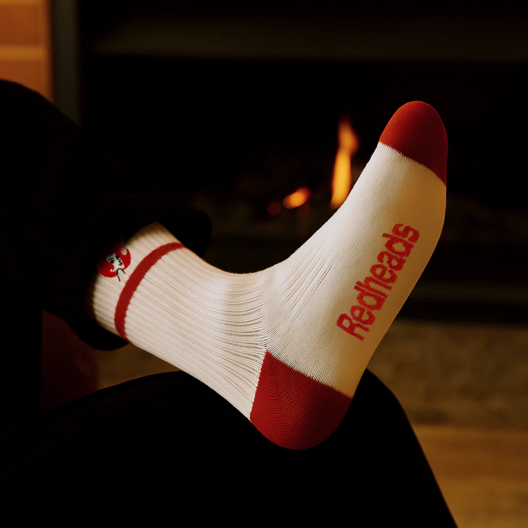 Redheads® Crew Socks White - Image 5