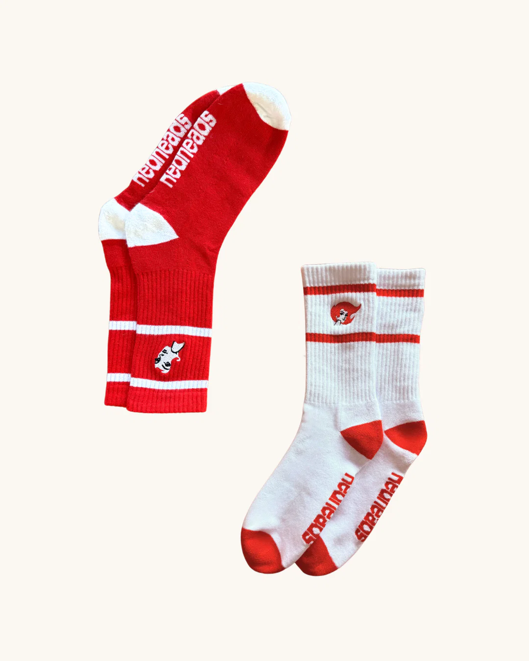 Redheads® Crew Socks Red - Image 4